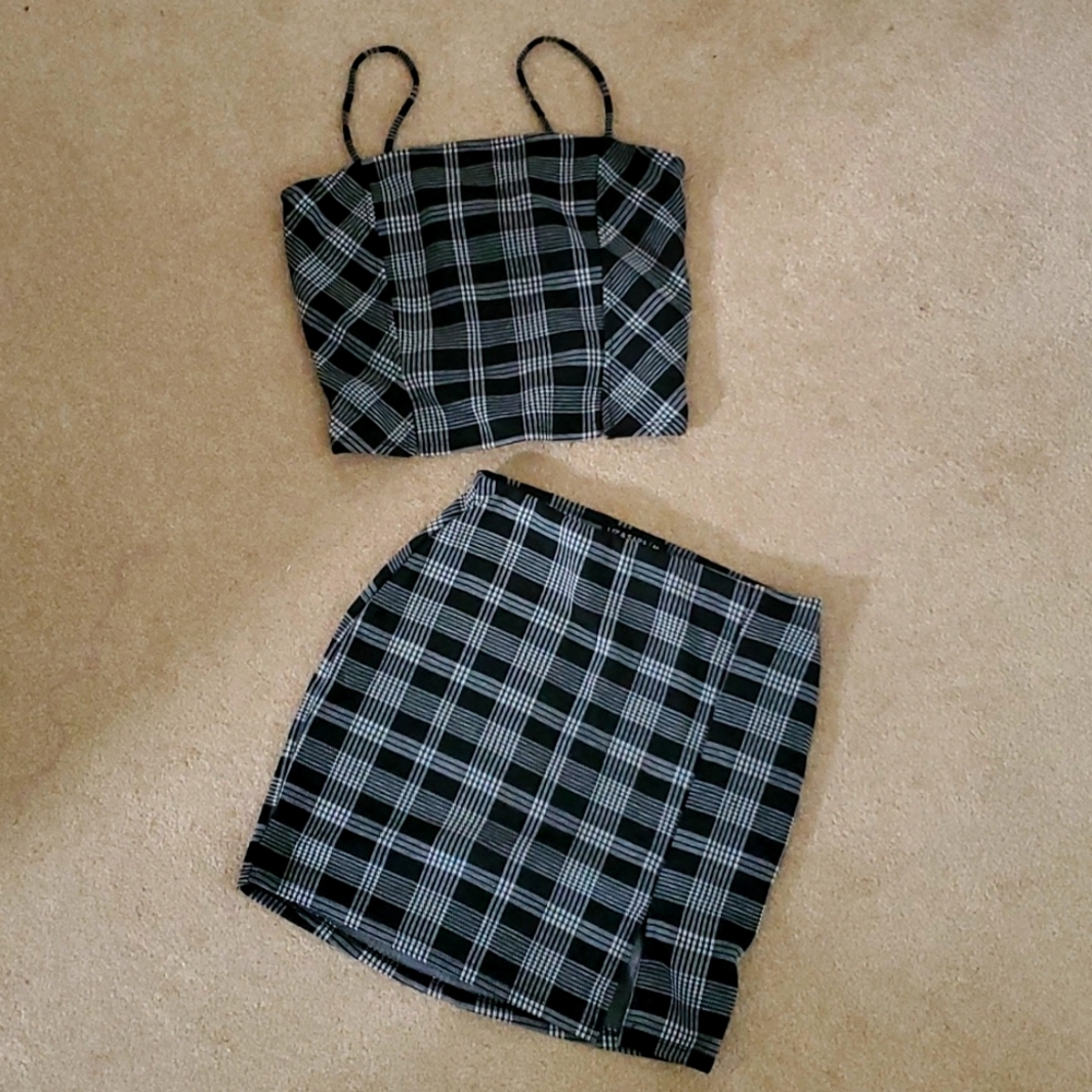 Crop Tank and Mini Skirt set